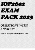 IOP2602 EXAM PACK 2023