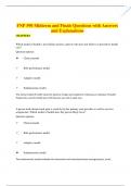FNP 590 Midterm and Finals Questions with Answers and Explanations 2023 Newest update