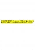 FTEC 93 Airway FISDAP Questions & Answers