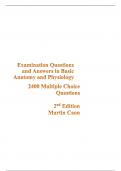 Examination Questions and Answers in Basic Anatomy and Physiology 2400 Multiple Choice Questions  2nd Edition  Martin Caon
