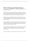 WGU C451/Integrated Science/ 87 Questions With Updated Answers