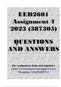 EED2601 Assignment 4 2023 (387305)