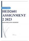 HED2601 ASSIGNMENT 2 2023 
