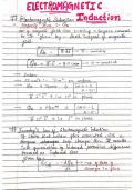 A great summary on Electromagnetic induction with examples and numericals