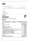 Aqa GCSE German 8668/RF May2023 Question Paper