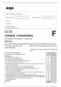 Aqa GCSE Chinese (Mandarin) 8673/LF May2023 Question Paper