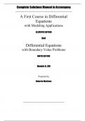 A First Course in Differential Equations with Modeling Applications 11th Edition By Dennis G. Zill (Solution Manual)