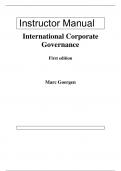 International Corporate Governance 1e International Edition by Marc Goergen (Solution Manual)