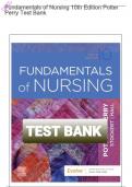 Test Bank Fundamentals of Nursing 10th Edition Test Bank Potter Perry  | Complete Guide 