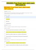 NSG5003 Final Exam best rated exam 100%rated A+ NSG5003 Final Exam best rated exam 100%rated A+ NSG5003 Final Exam best rated exam 100%rated A+ NSG5003 Final Exam best rated exam 100%rated A+ NSG5003 Final Exam best rated exam 100%rated A+ NSG5003 Final E