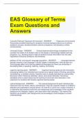 Bundle For EAS Exam Questions with All Correct Answers