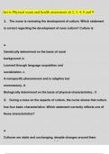 Jarvis Physical exam and health assessment ch 2, 3, 4, 8 and 9 Questions and Answers Latest (2023 / 2024) (Verified Answers)