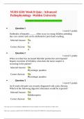 NURS 6501 Week 8 Quiz Advanced Pathophysiology