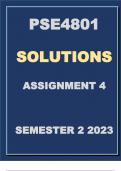 PSE4801 ASSIGNMENT 4 ESSAY SOLUTIONS ( SEMESTER 2 2023)