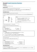 A-level French Grammar Revision (from an A* student)