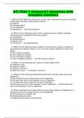 ATI TEAS 7 Science/47 Questions with complete solutions