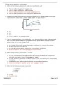 Biology review questions and answers