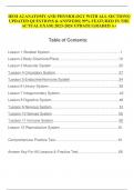 HESI A2 ANATOMY AND PHYSIOLOGY WITH ALL SECTIONS|  UPDATED QUESTIONS & ANSWERS| 99% FEATURED IN THE  ACTUAL EXAM| 2023-2024 UPDATE| GRADED A+ 