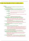 NURS 5344 PHARM STUDY GUIDE QUIZ 1.