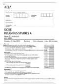 AQA GCSE RELIGIOUS STUDIES A Paper 1 MAY 2023 FINAL QUESTION PAPER  >Hinduism 