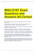 WGU D167 Exam Questions and Answers All Correct 