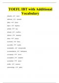 TOEFL IBT with Additional Vocabulary