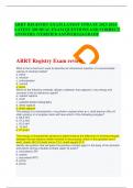 ARRT REGISTRY EXAM LATEST UPDATE 2023-2024 LATEST 200 REAL EXAM QUESTIONS AND CORRECT ANSWERS (VERIFIED ANSWERS)|AGRADE