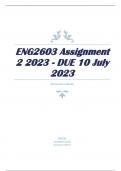 ENG2603 Assignment 2 2023 - DUE 10 July 2023