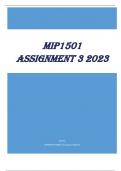 MIP1501 Assignment 3 2023