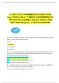 ATI RN VATI COMPREHENSIVE PREDICTOR 2019 FORM A, B & C / VATI RN COMPREHENSIVE PREDICTOR 2019 FORM A,B, & C EACH FORM CONTAINS 180 QUESTIONS AND ANSWERS