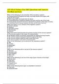  ATI TEAS Science Test 2022 Questions and Answers (Verified Answers)