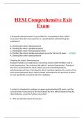 HESI Comprehensive Exit Exam