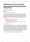 Wall Street Prep The Premium Package Review: Accounting & Financial Statement Analysis Exam.