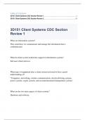 3D151 Client Systems CDC Section Review 1 and 2