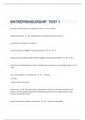 Entrepreneurship 51 Questions With 100% Verified Answers