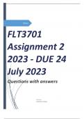 FLT3701 Assignment 2 2023 - DUE 24 July 2023