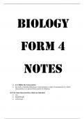 Biology Highschool Notes
