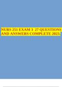 NURS 251 Pharmacology Module 2 STUDY GUIDE 2023 LATEST UPDATE GRADED A+.