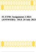 FLT3701 Assignment 2 2023 (ANSWERS) - DUE 24 July 2023