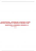 GASTROINTESTINAL , HEPATOBILIARY & PANCREATIC SYSTEMS        FUNCTION, ASSESSMENT & THERAPEUTIC MEASURES EXAM                  QUESTIONS & ANSWERS (GRADED A+)                                             LATEST VERSION                                      