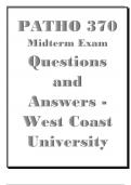 PATHO 370 Midterm Exam Questions and Answers - West Coast University.pdf