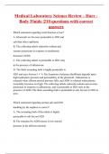 Medical Laboratory Science Review - Harr - Body Fluids |210 questions with correct answers