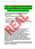 Hesi rn comprehensive predictor exam 2023.Edited on March 2023  100% (score) Quaranteed