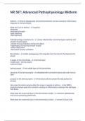 NR507 / NR 507 (Latest 2023 / 2024) Midterm Exam : Advanced Pathophysiology - Chamberlain