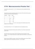 C719 - Macroeconomics  Practice Test With 90 Questions And Answers