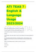 ATI TEAS 7 -  English & Language Usage 2023/2024    Which of the following sentences contains a homophone?  A.) Each evening, the young woman walked alone on the canal path.B.) As water is heated up, it slowly begins to expand. C.) By Sunday, they were re