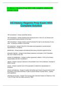 US History Regents Prep 2023 with complete solution;99 various words