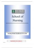 Nursing Student Program Handbook 2019-2020 Final