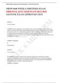 NRNP 6640 WEEK 6 MIDTERM EXAM ORIGINAL JULY QTR EXAM 2023-2024 GENUINE EXAM APPROVED TEST