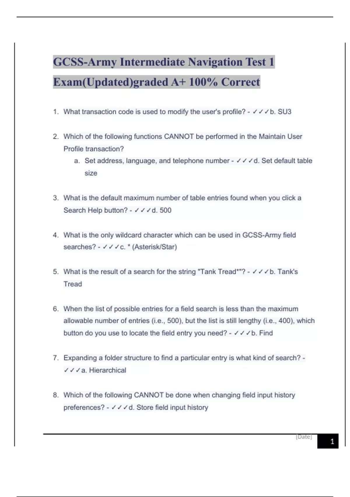 gcss-army-intermediate-navigation-test-1-exam-updated-graded-a-100